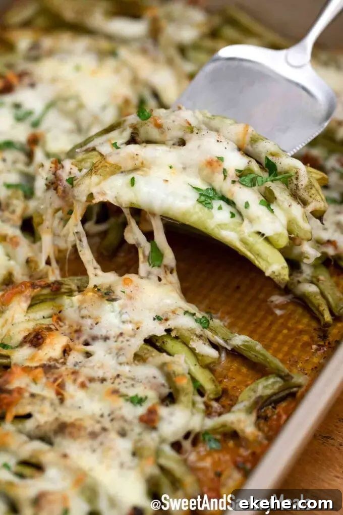 cheesy green beans