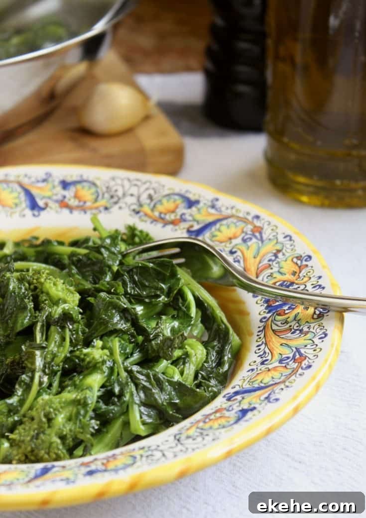 sauteed rapini