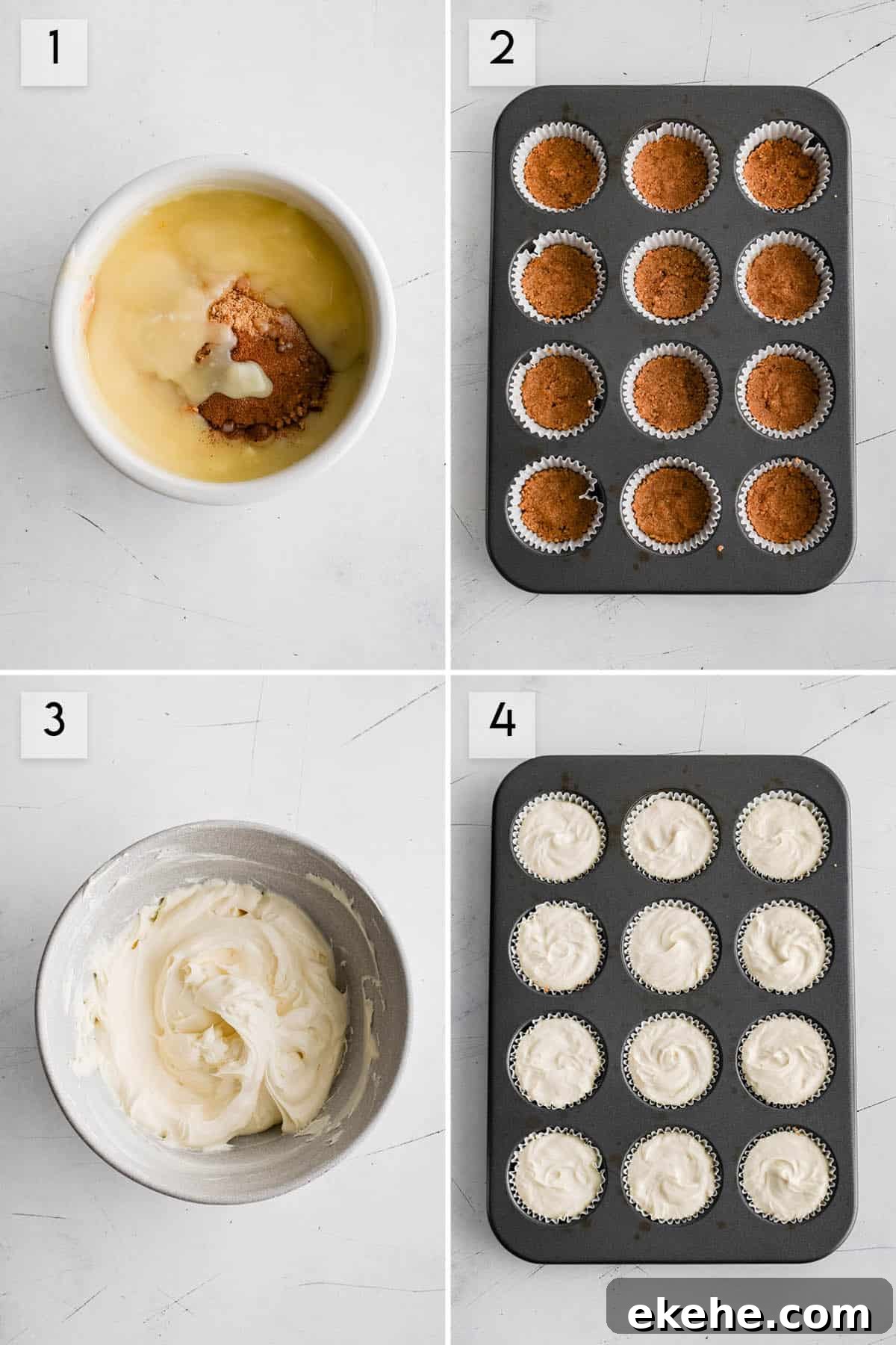 photo collage how to make mini cheesecakes