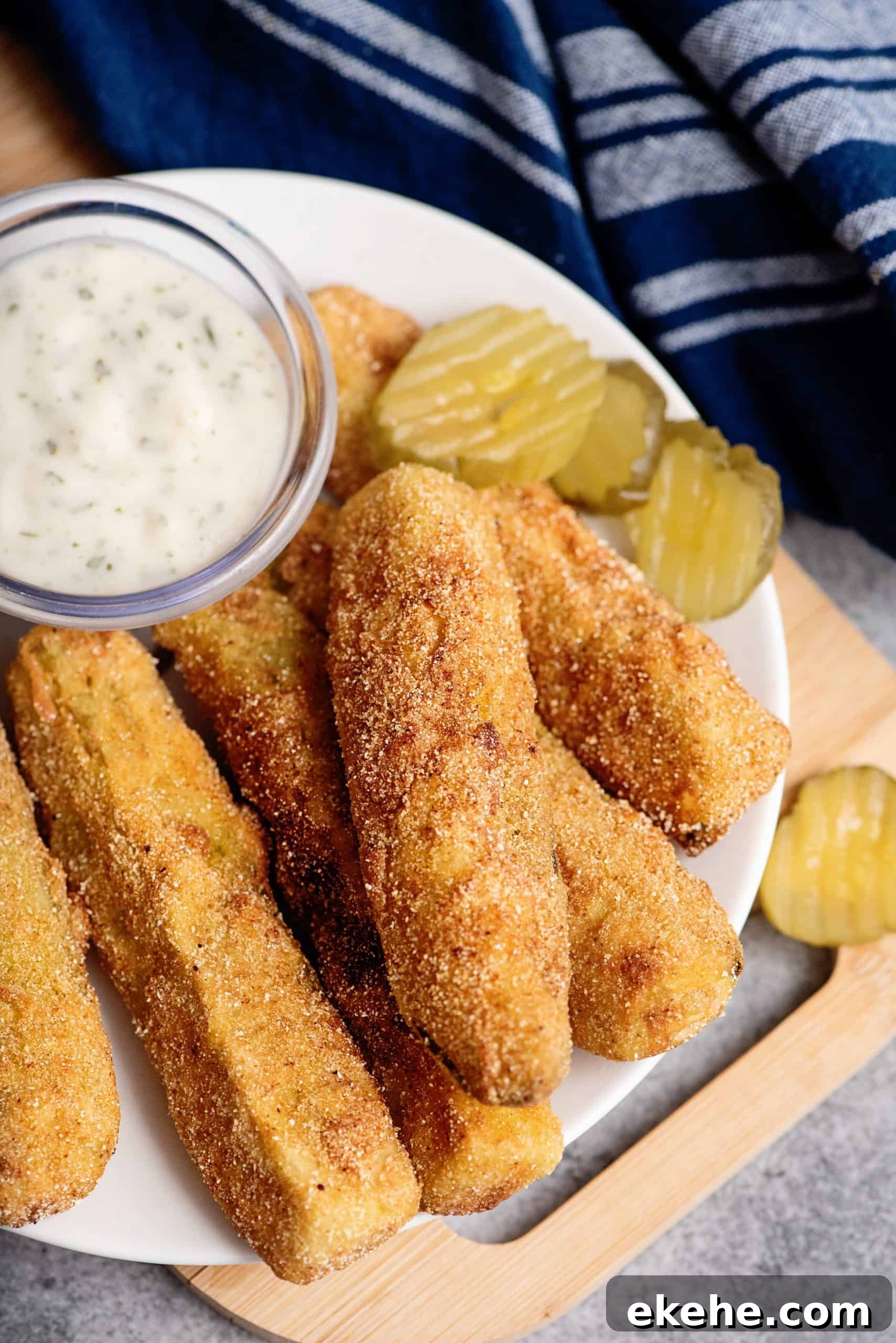Fried Pickles and dip