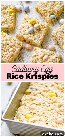 Cadbury Egg Rice Krispies