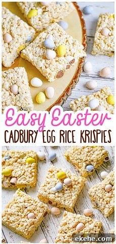 Cadbury Egg Rice Krispies