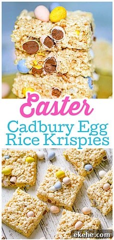Cadbury Egg Rice Krispies
