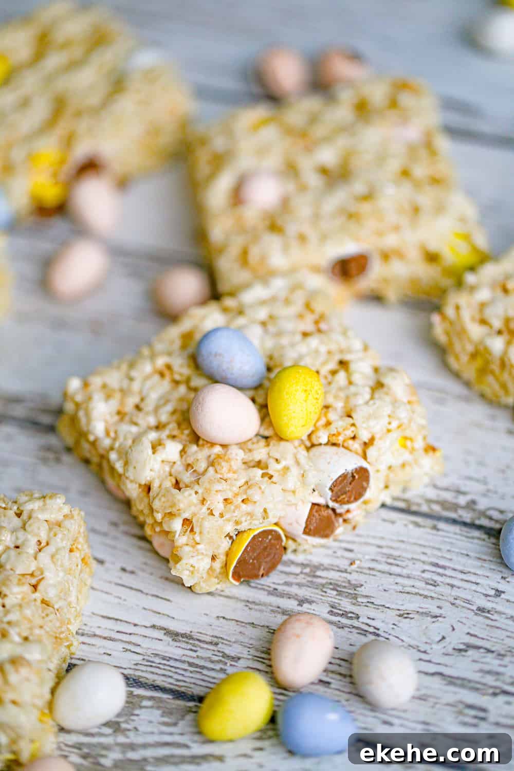 easter cadbury egg krispy treats
