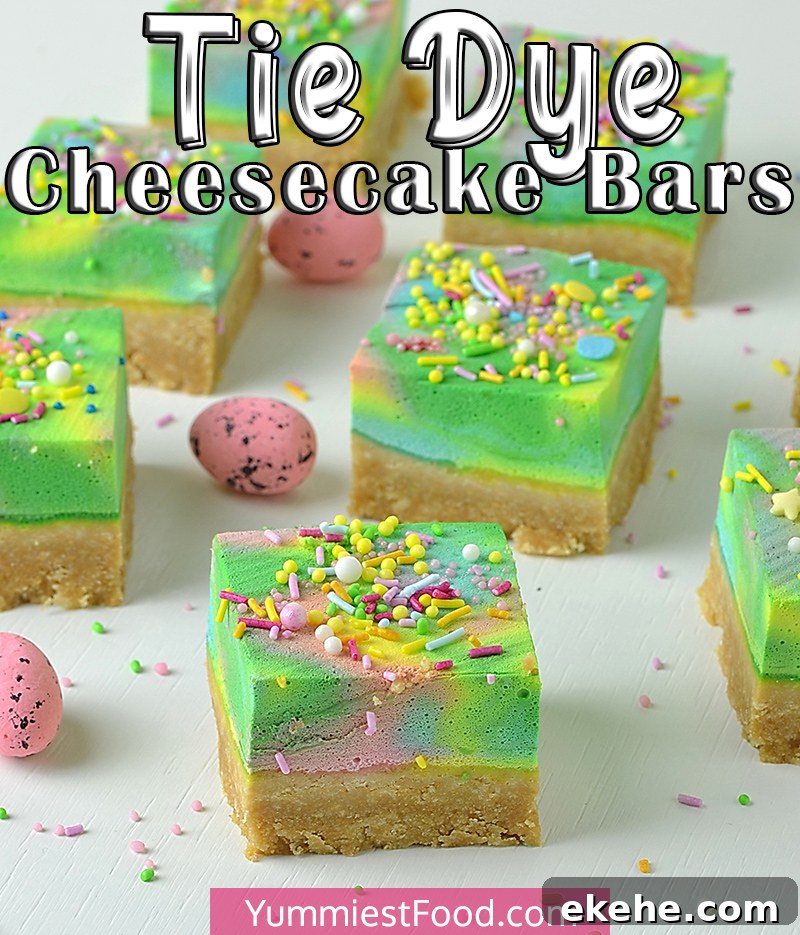 Tie Dye Cheesecake Bars Recipe