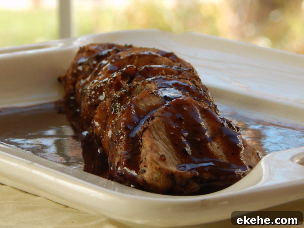 Pork Tenderloin with Sauce Poivrade