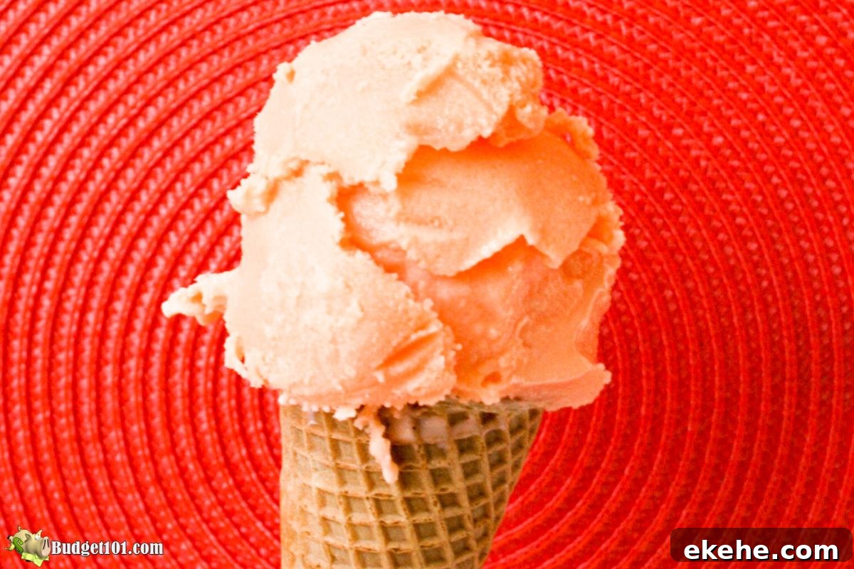orange sherbet made from kool aid
