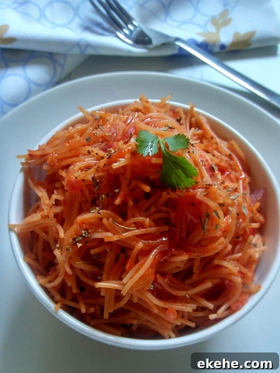 Tomato Garlic Sevai Recipe 
