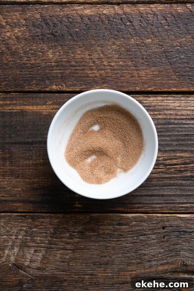 cinnamon sugar in a cup