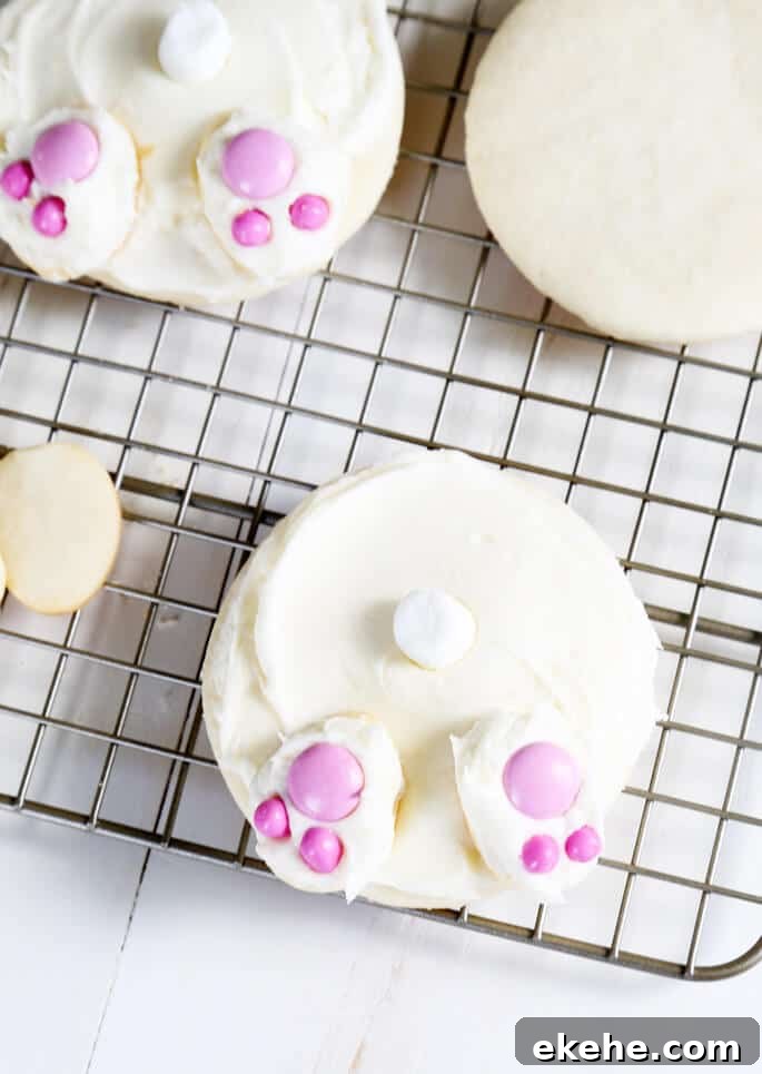Gluten Free Meltaway Cookies made into Easter Bunnies