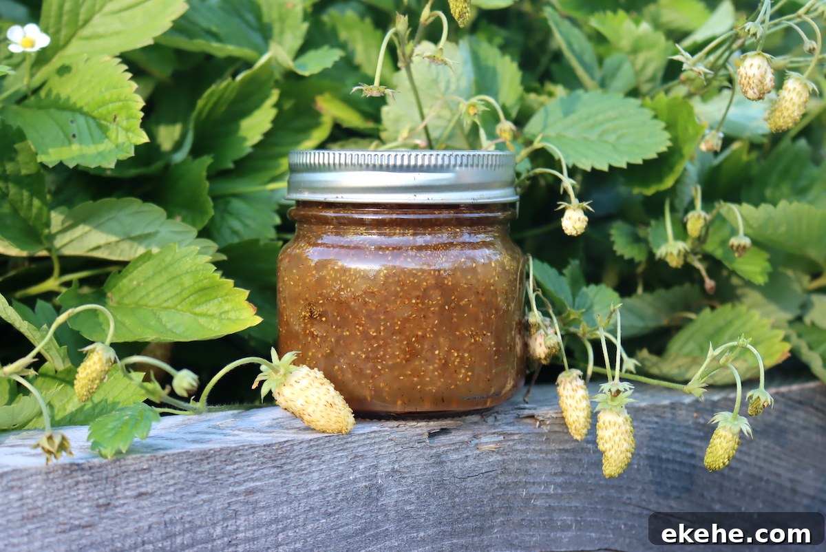 White Alpine Strawberry Jam