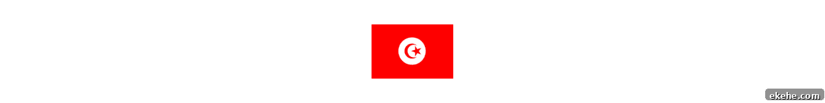 Tunisia flag.