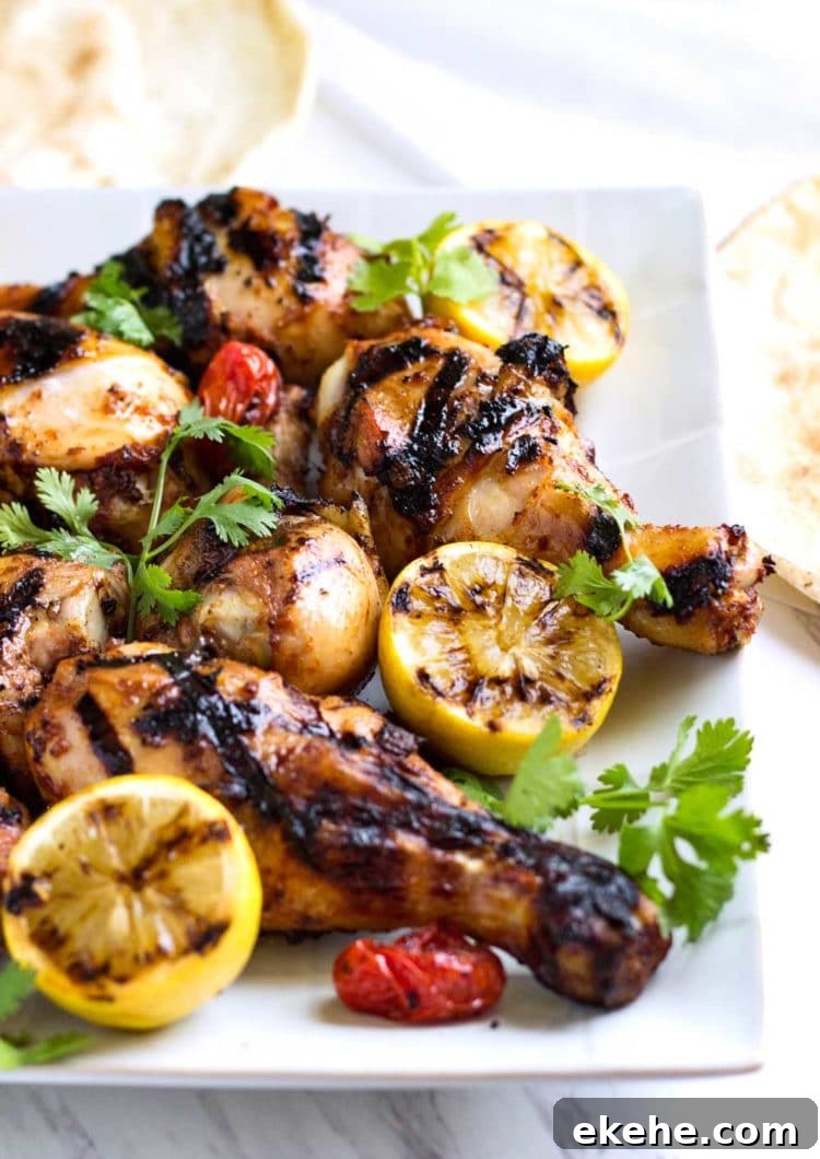 This Honey Glazed Harissa Grilled Chicken has just the right kiss of heat and the honey sweetens this up for a twist on the regular BBQ chicken. The family loves it! www.keviniscooking.com