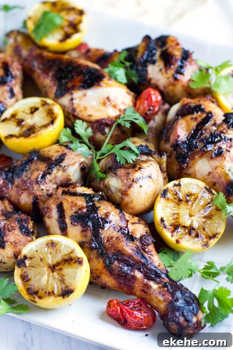 This Honey Glazed Harissa Grilled Chicken has just the right kiss of heat and the honey sweetens this up for a twist on the regular BBQ chicken. The family loves it! www.keviniscooking.com