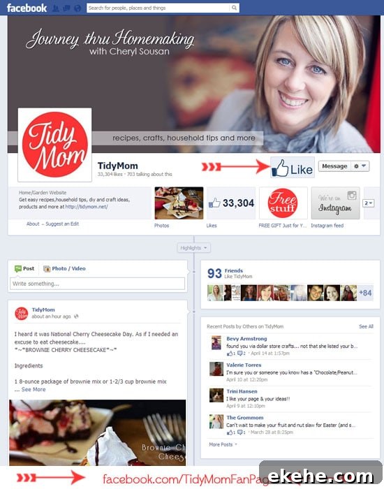 Like TidyMom on Facebook