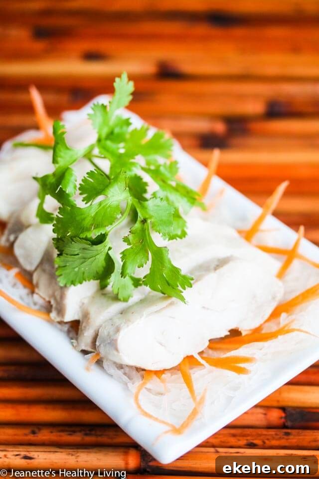 Sous Vide Chinese Drunken Wine Chicken - this is a traditional Chinese chicken recipe that is served cold, often as an appetizer. Sous vide guarantees a moist and juicy chicken