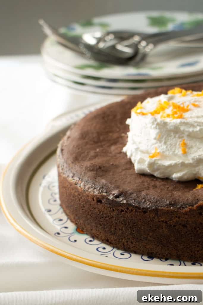 Torta Gianduia with whipped cream