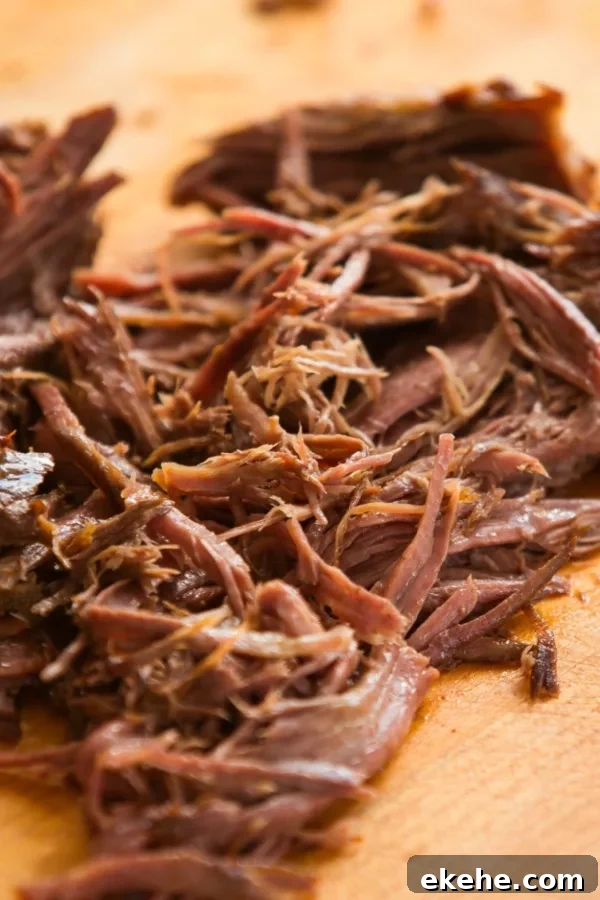 shredded beef