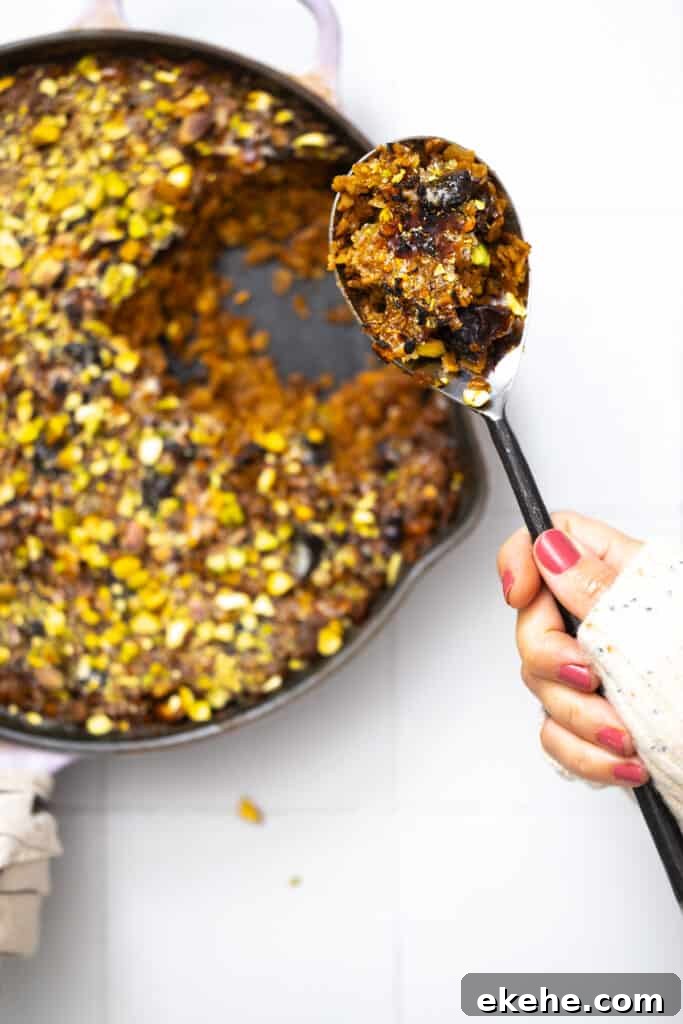 Cracking Brûlée on Baked Prune Apple Oatmeal