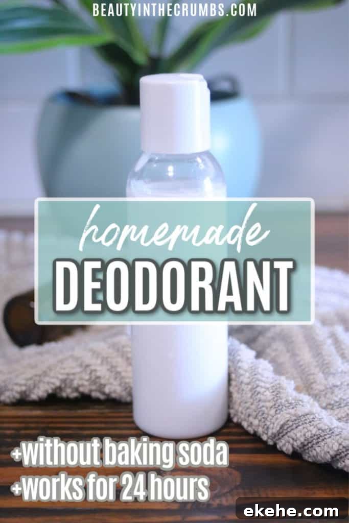 homemade deodorant without baking soda for sensitive skin
