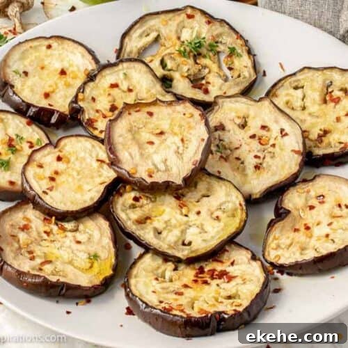 Oven Baked Eggplant Recipe with Chili and Lime