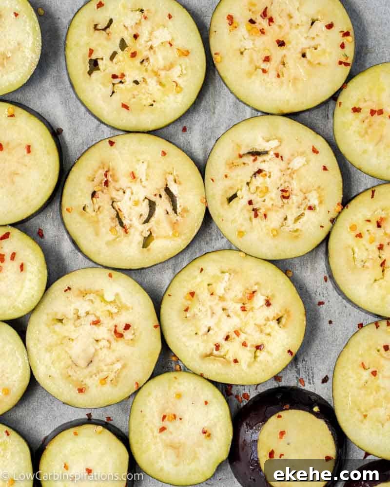 Oven Baked Eggplant Recipe with Chili and Lime