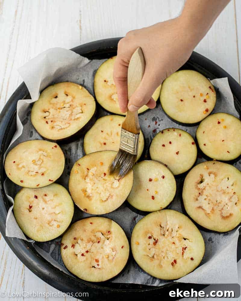 Oven Baked Eggplant Recipe with Chili and Lime