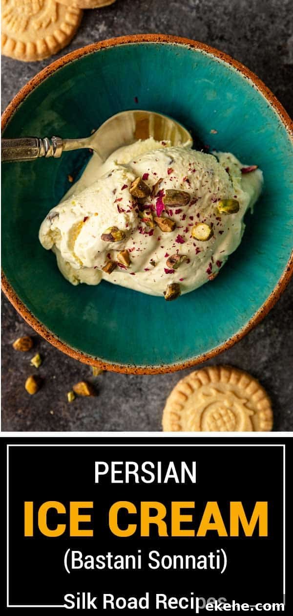 titled image (and shown): persian ice cream (bastani sonnati)