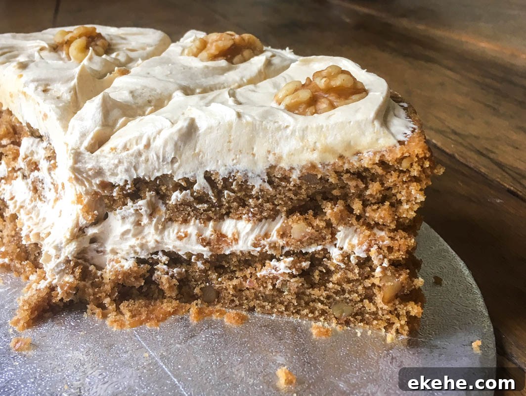 The Best Vegan Coffee & Walnut Cake