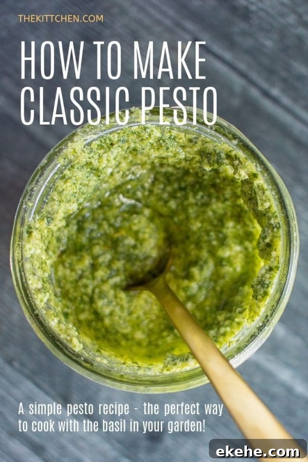 Learn how to make pesto with this easy recipe for classic pesto!