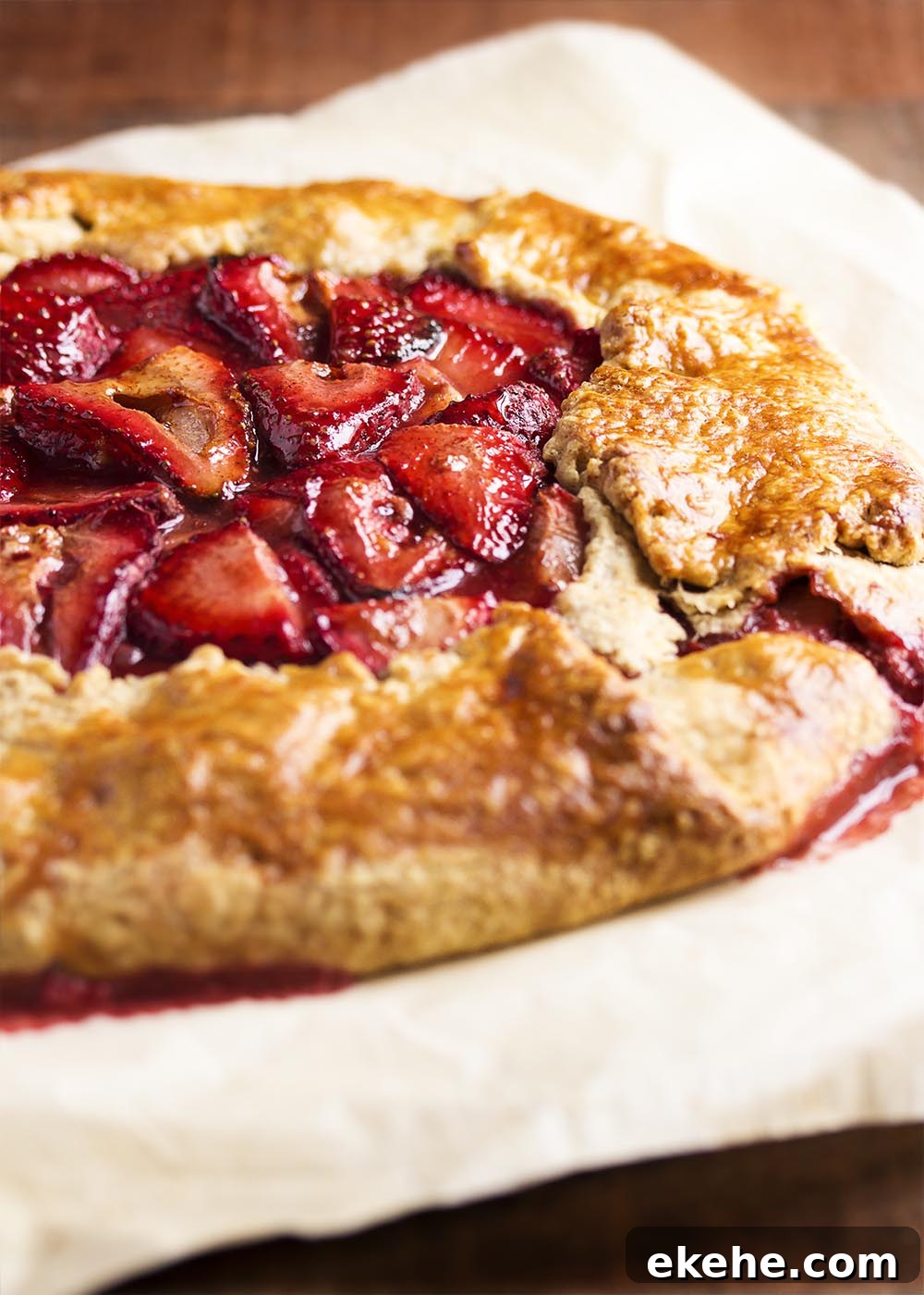 Strawberry Ricotta Crostata - Naturally sweetened, relaxed take on pie.