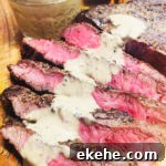 Flat Iron Steak with Whiskey Cream Sauce