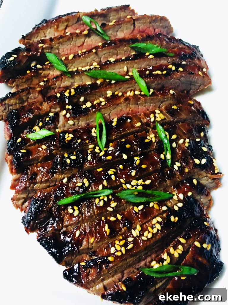 Grilled Korean Flank Steak