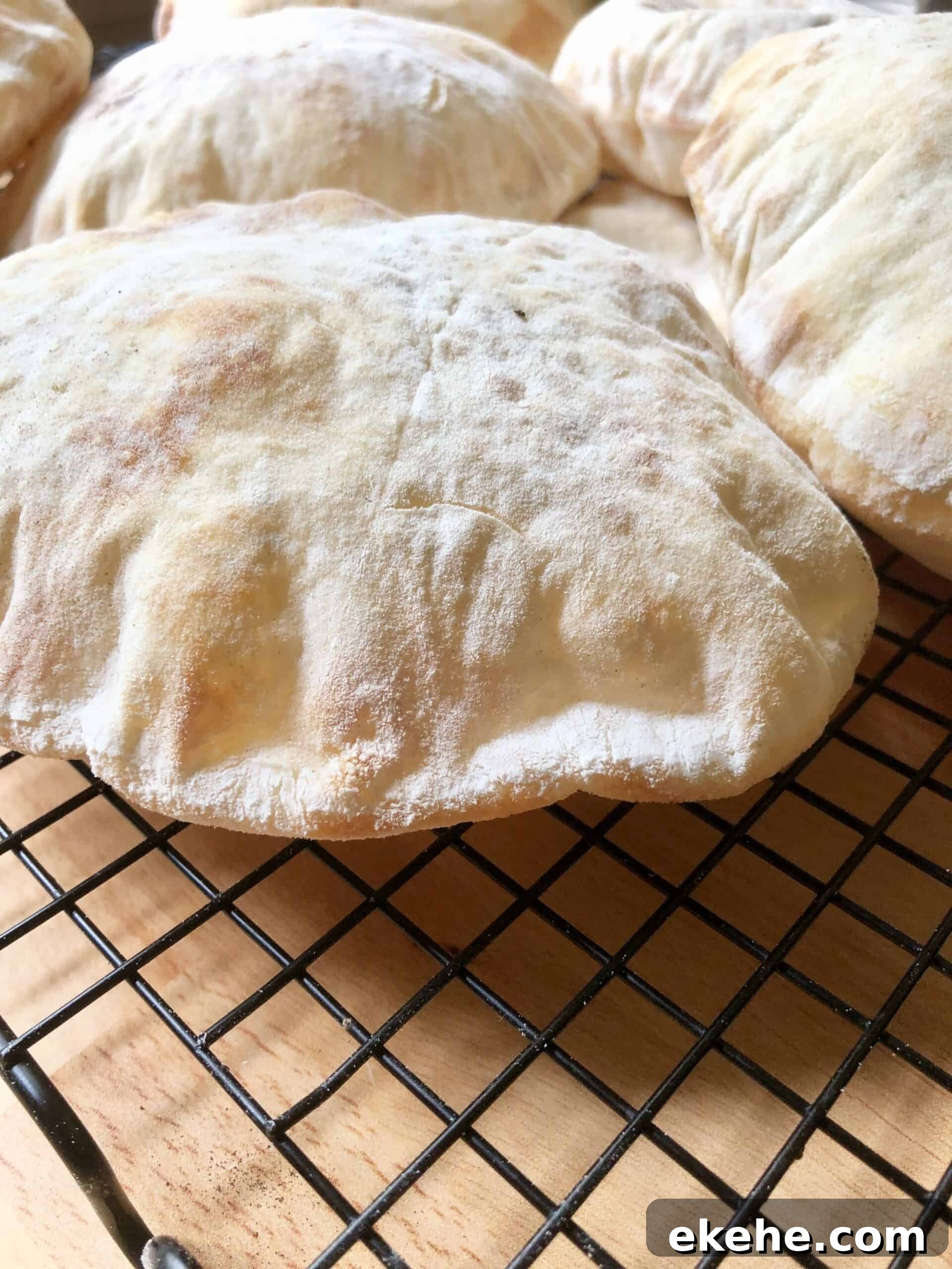 Fluffy Homemade Pita Bread
