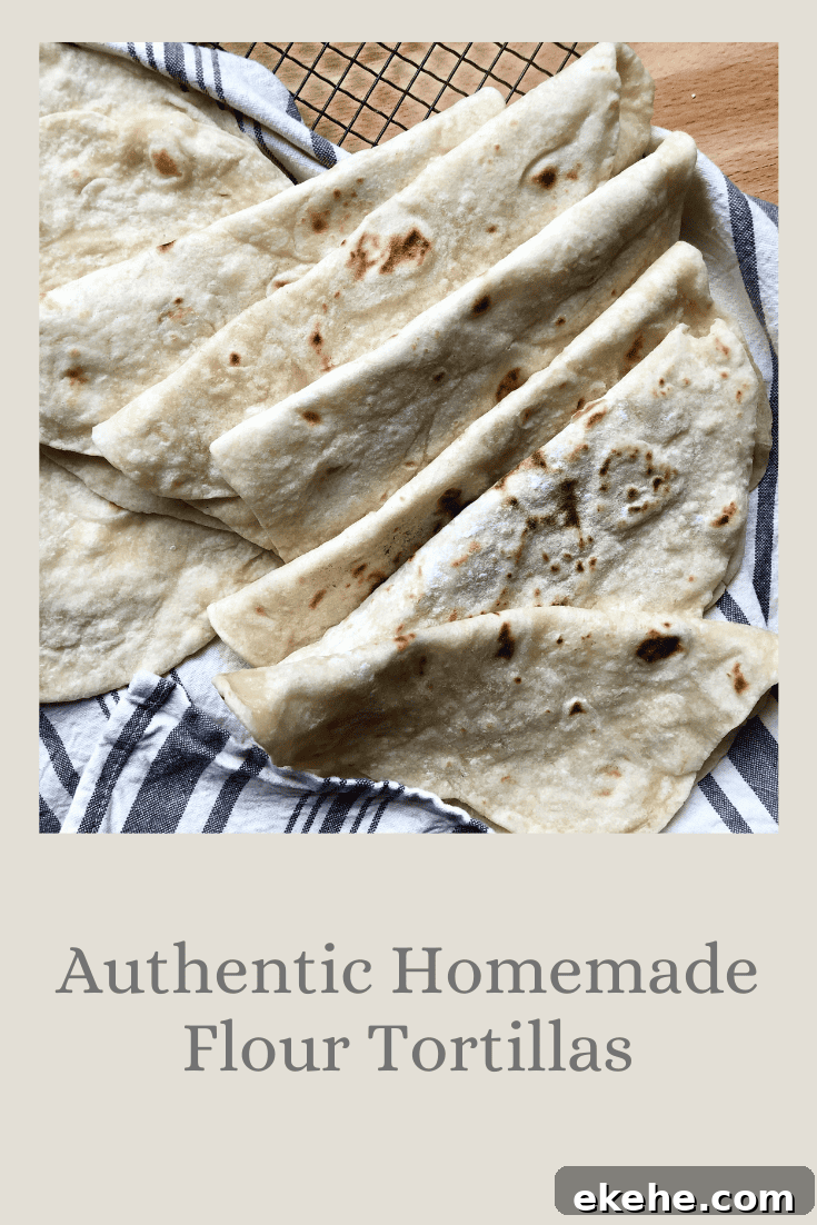 Authentic Homemade Flour Tortillas