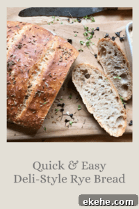 Quick & Easy Deli-Style Rye Bread