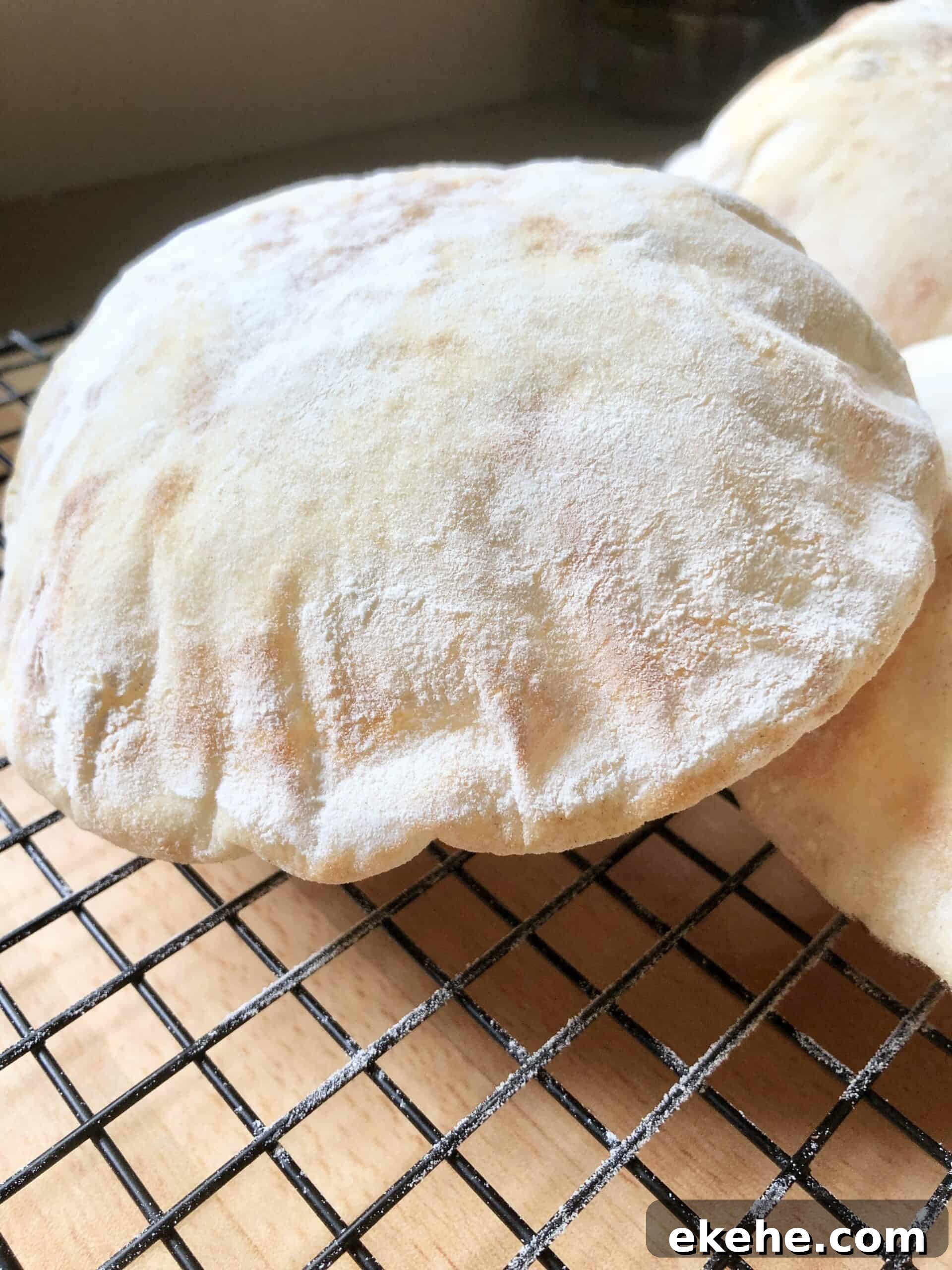Fluffy Homemade Pita Bread