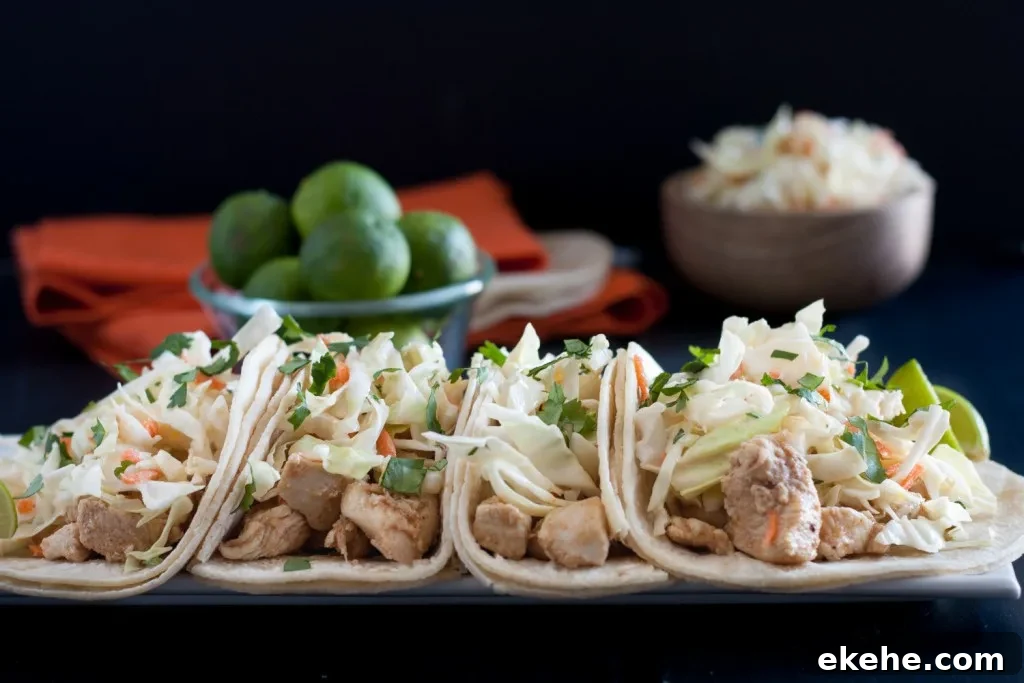 Key Lime Chicken Tacos * GoodieGodmother.com