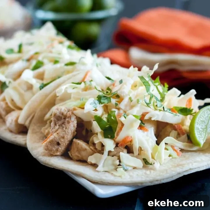 Key Lime Chicken Tacos * GoodieGodmother.com