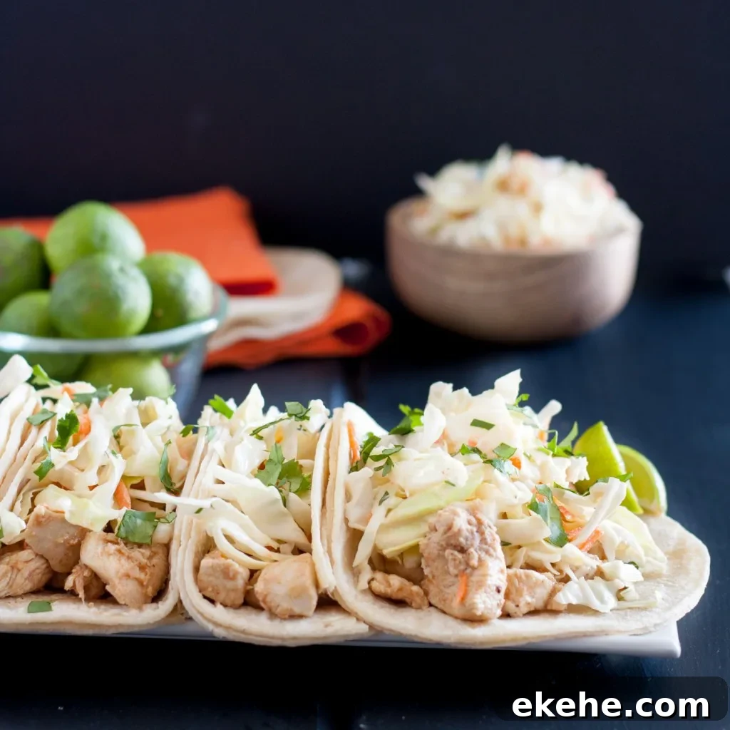 Key Lime Chicken Tacos * GoodieGodmother.com