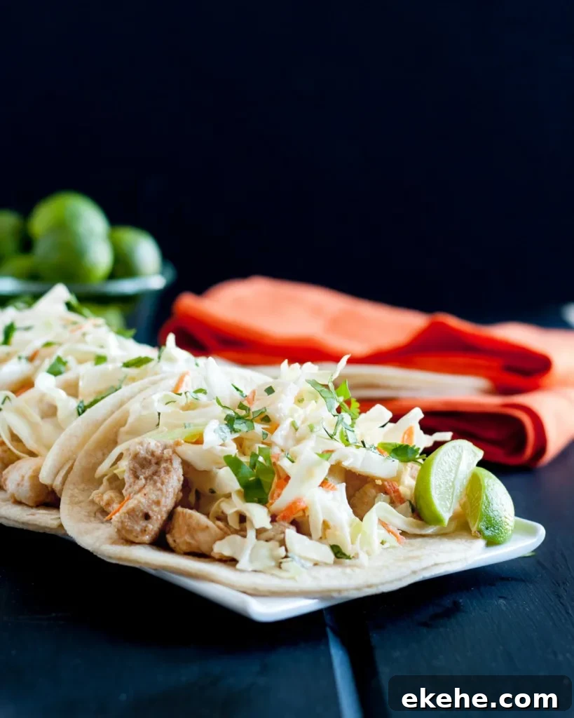 Key Lime Chicken Tacos * GoodieGodmother.com