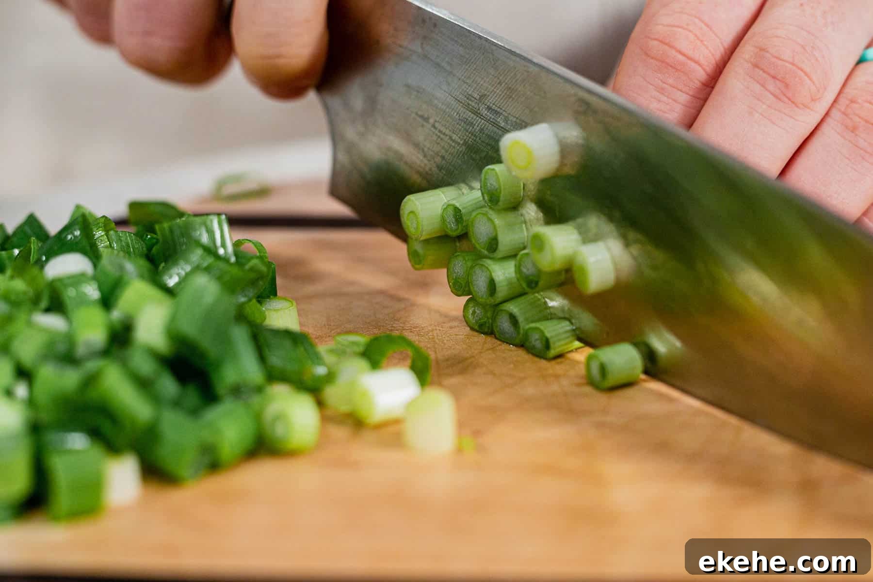 how to cut green onions