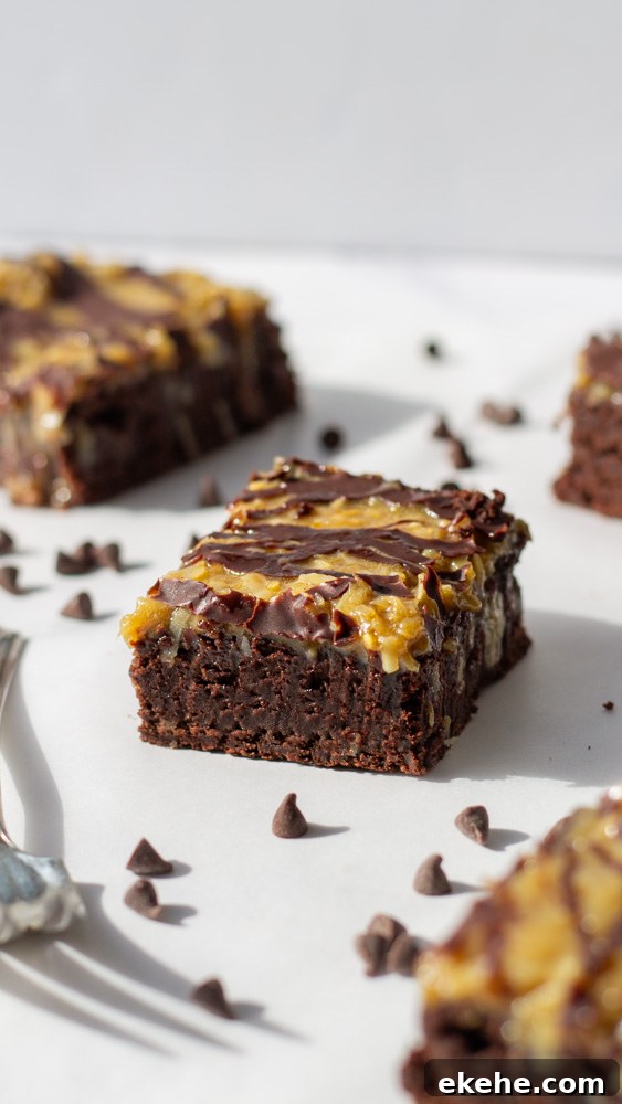 german chocolate brownies
