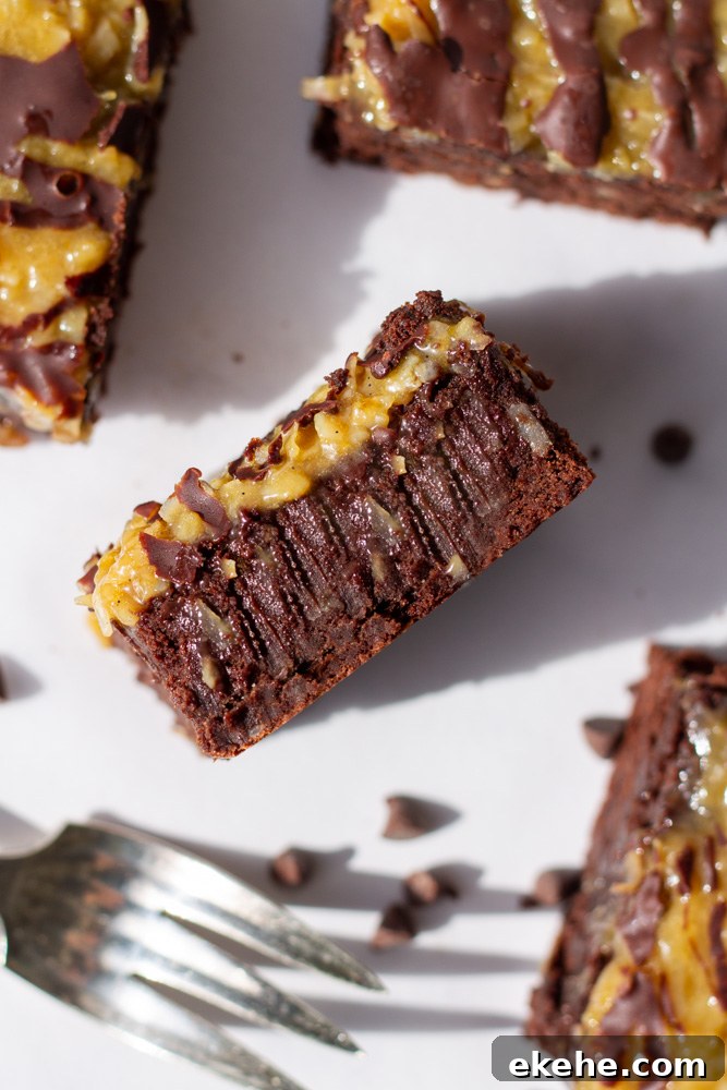 german chocolate brownies