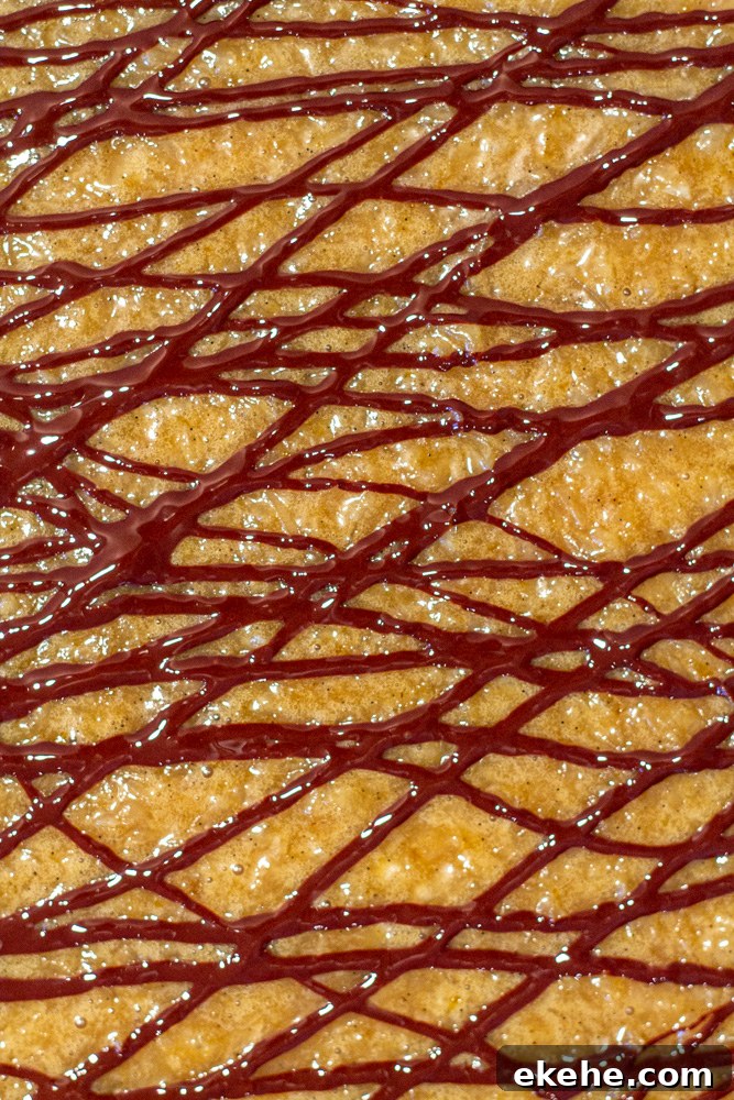 german chocolate brownies melted chocolate topping