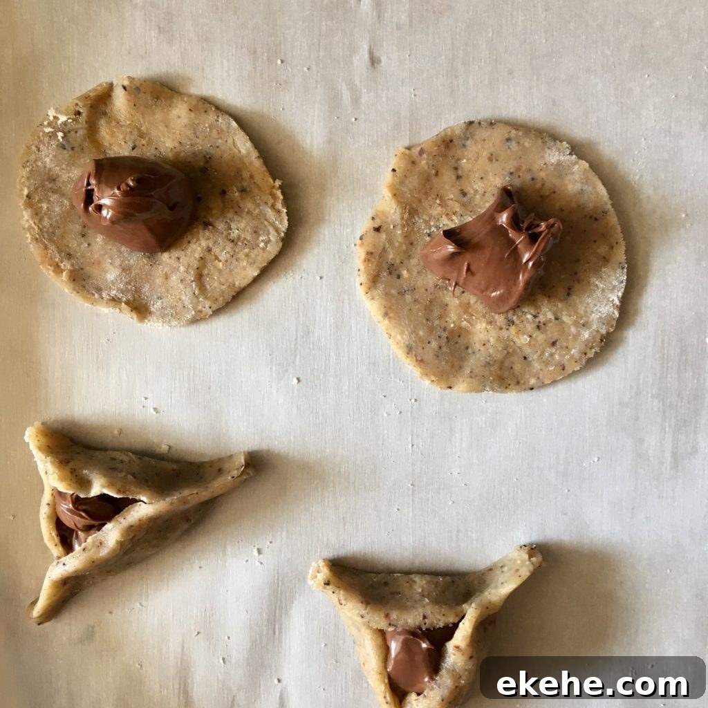 espresso hazelnut nutella hamantaschen