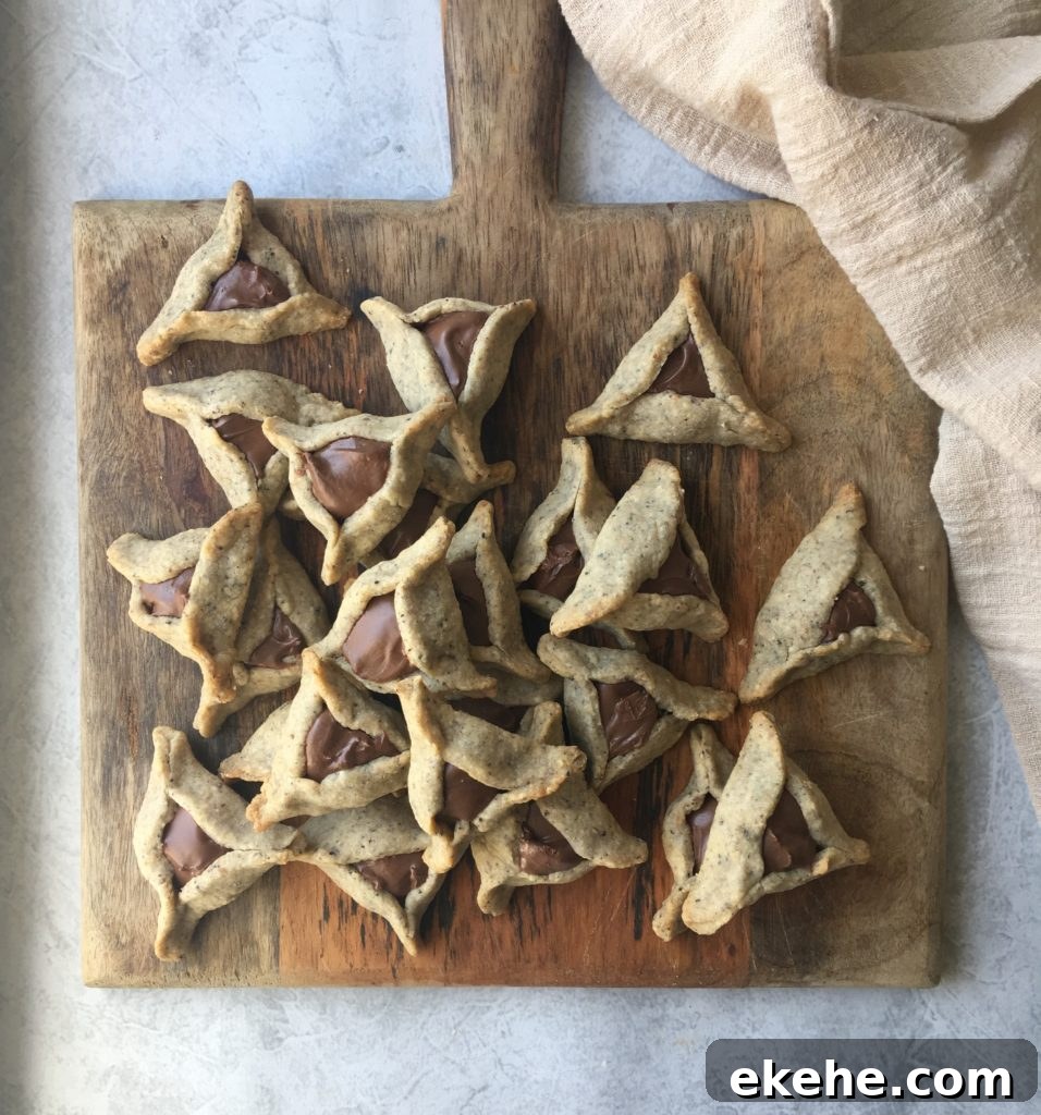 espresso hazelnut nutella hamantaschen.