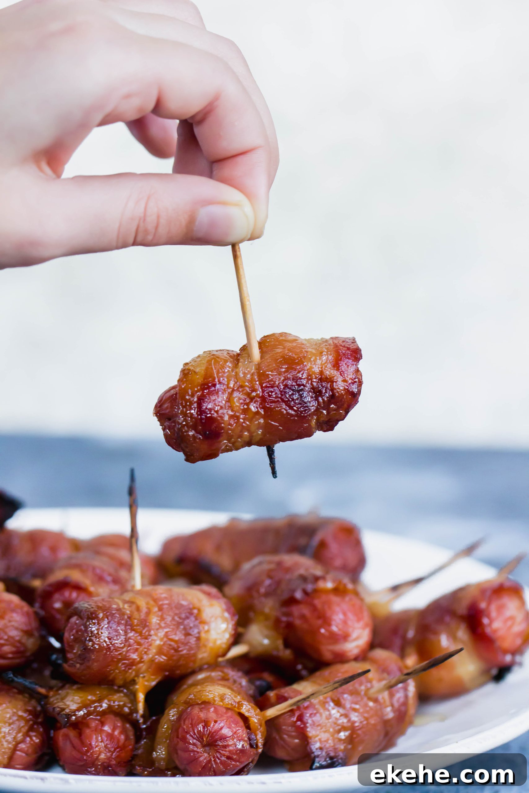 Paleo Sweet Bacon-Wrapped Smokies - Gluten-free, dairy-free, nut-free, Keto option. Perfect game day or party appetizer. EASY!