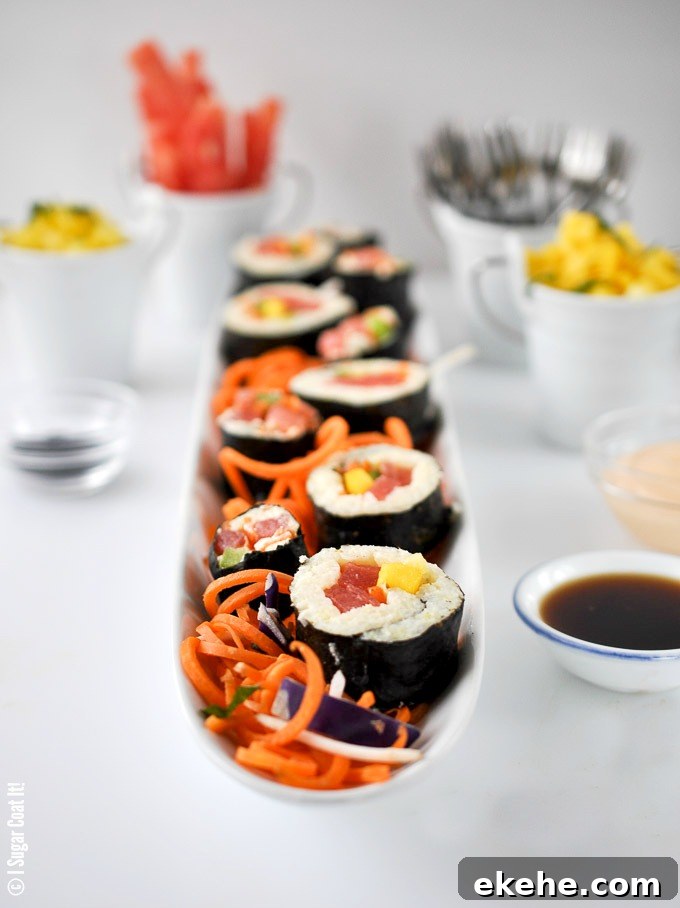Watermelon Tropical Sushi