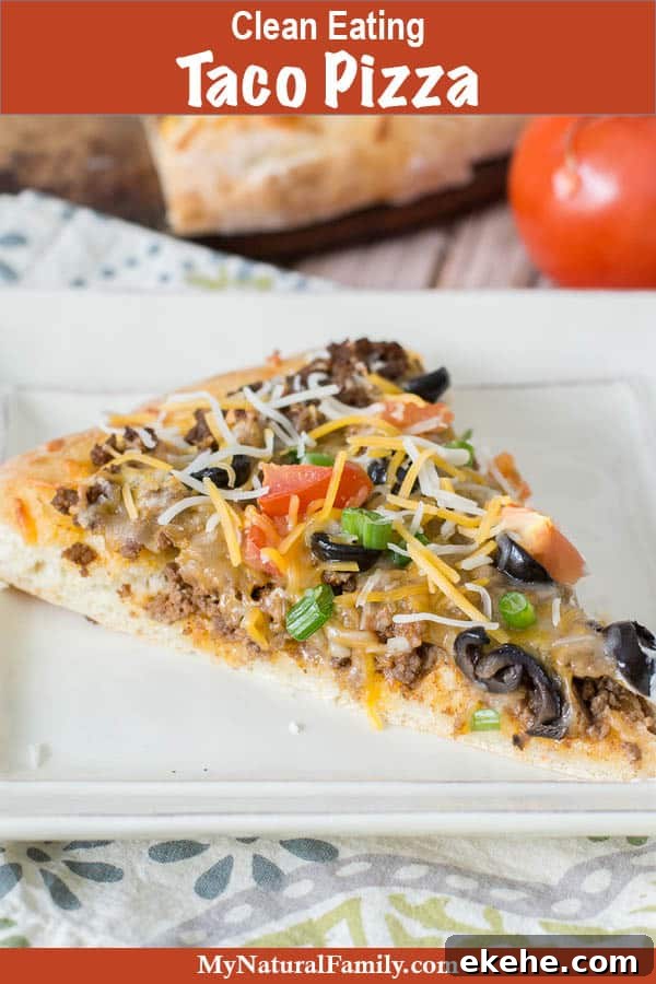 Clean Eating Taco Pizza Recipe with Spicy Marinara Sauce